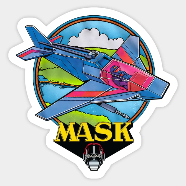 MASK Switchblade! Sticker by SkipBroTees